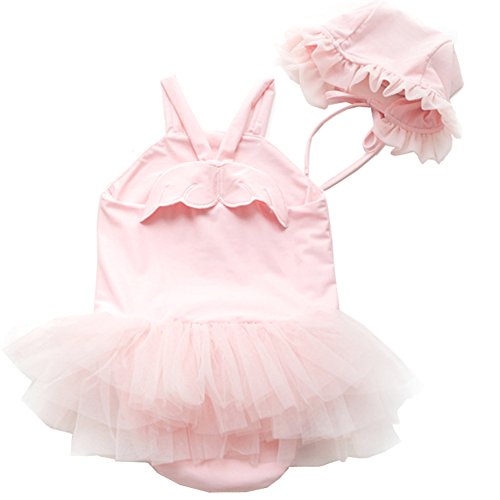 Algopix Similar Product 2 - Baby Girl Swimwear and Hat 2 Pieces Set