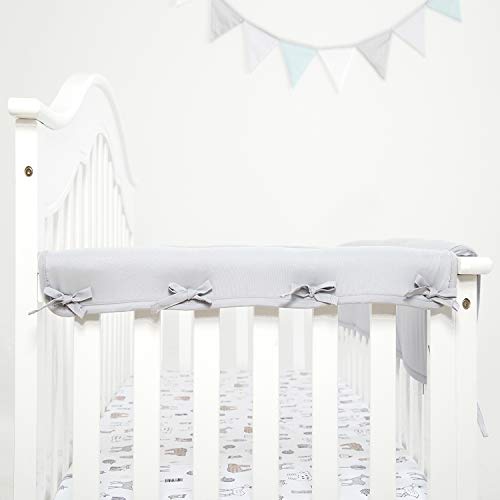Algopix Similar Product 5 - TILLYOU 2Pack Padded Baby Crib Rail
