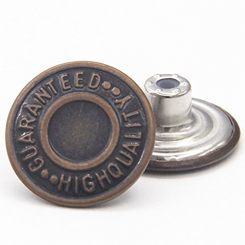 Algopix Similar Product 20 - 20mm Replacement Jean Buttons 12 Sets