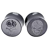Algopix Similar Product 17 - Pierce2GO Black Acrylic Plugs with