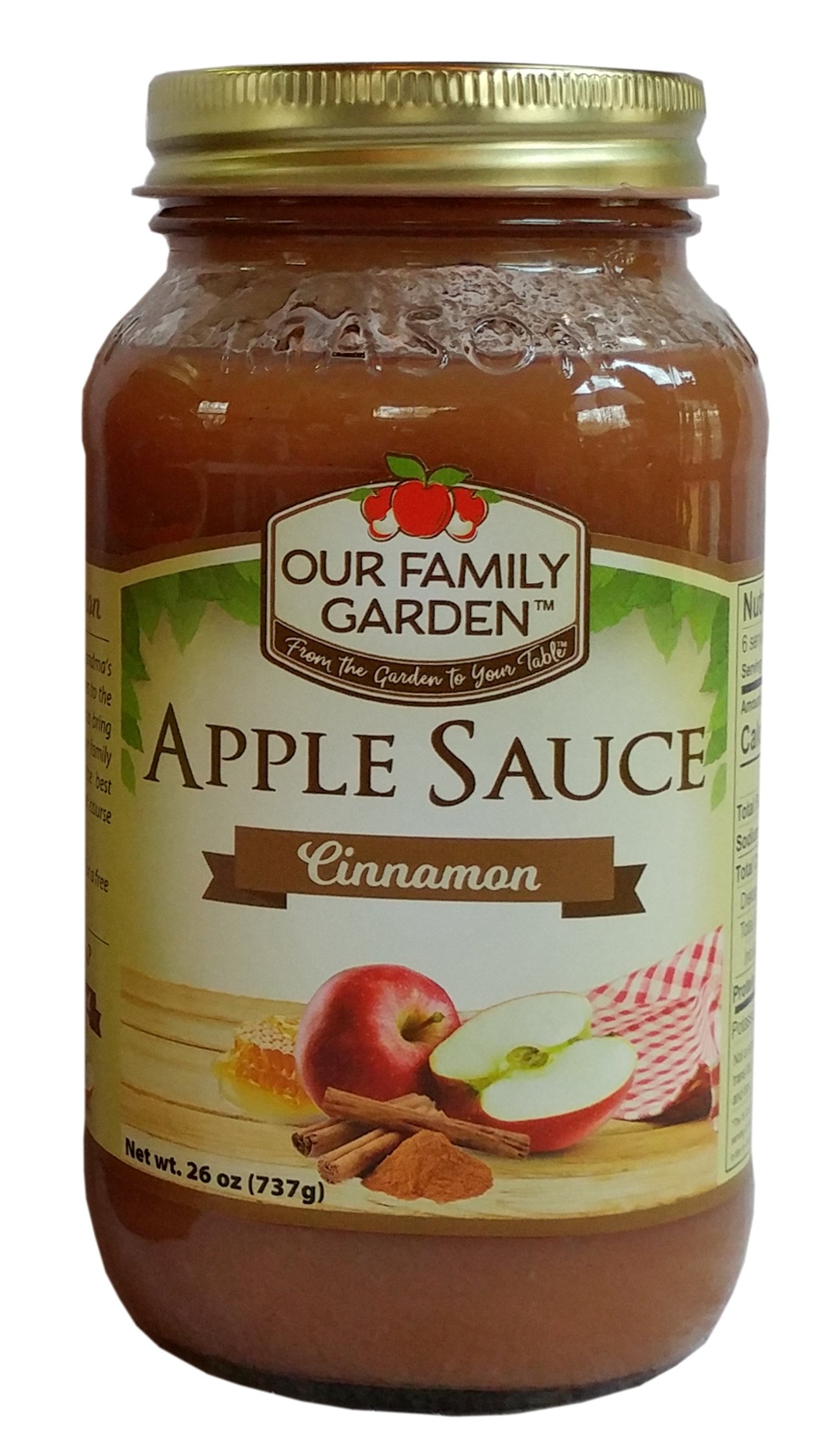 Algopix Similar Product 8 - Our Family Garden Applesauce (Cinnamon)