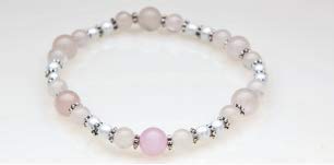 Algopix Similar Product 16 - Rose Quartz White Silver Magnetic