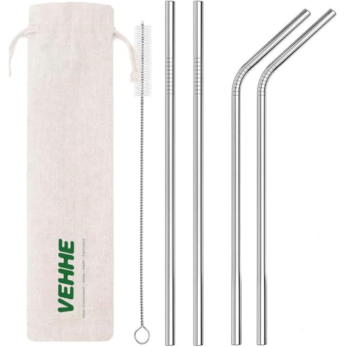 Algopix Similar Product 5 - VEHHE Metal Straws Stainless Steel