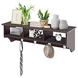 Algopix Similar Product 3 - Giantex Hanging Shelf with Hooks Wall