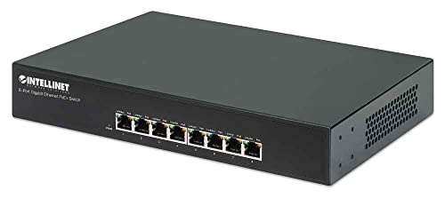 Algopix Similar Product 4 - Intellinet 8 Port Gigabit Ethernet PoE