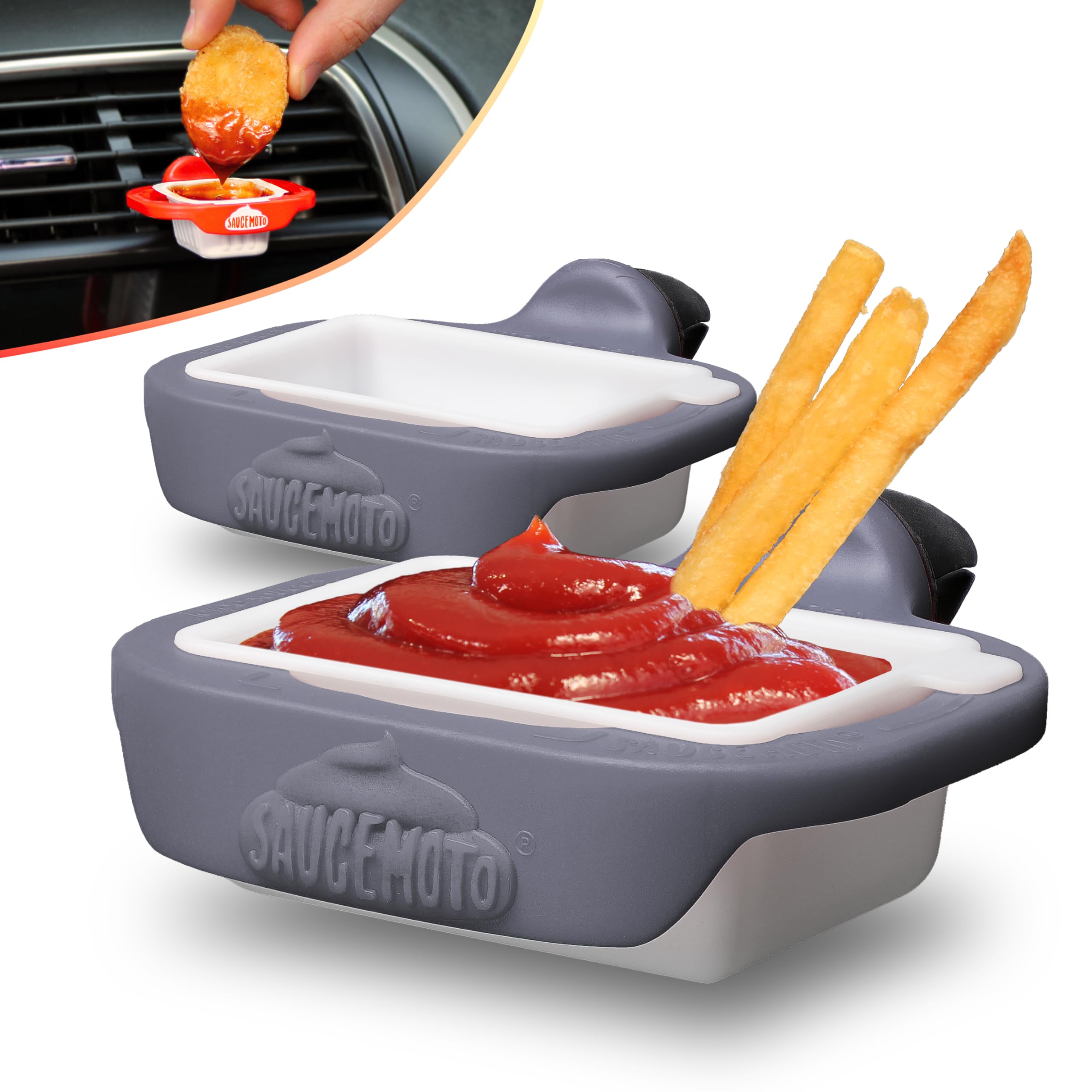 Algopix Similar Product 17 - Saucemoto Dip Clip  An incar sauce