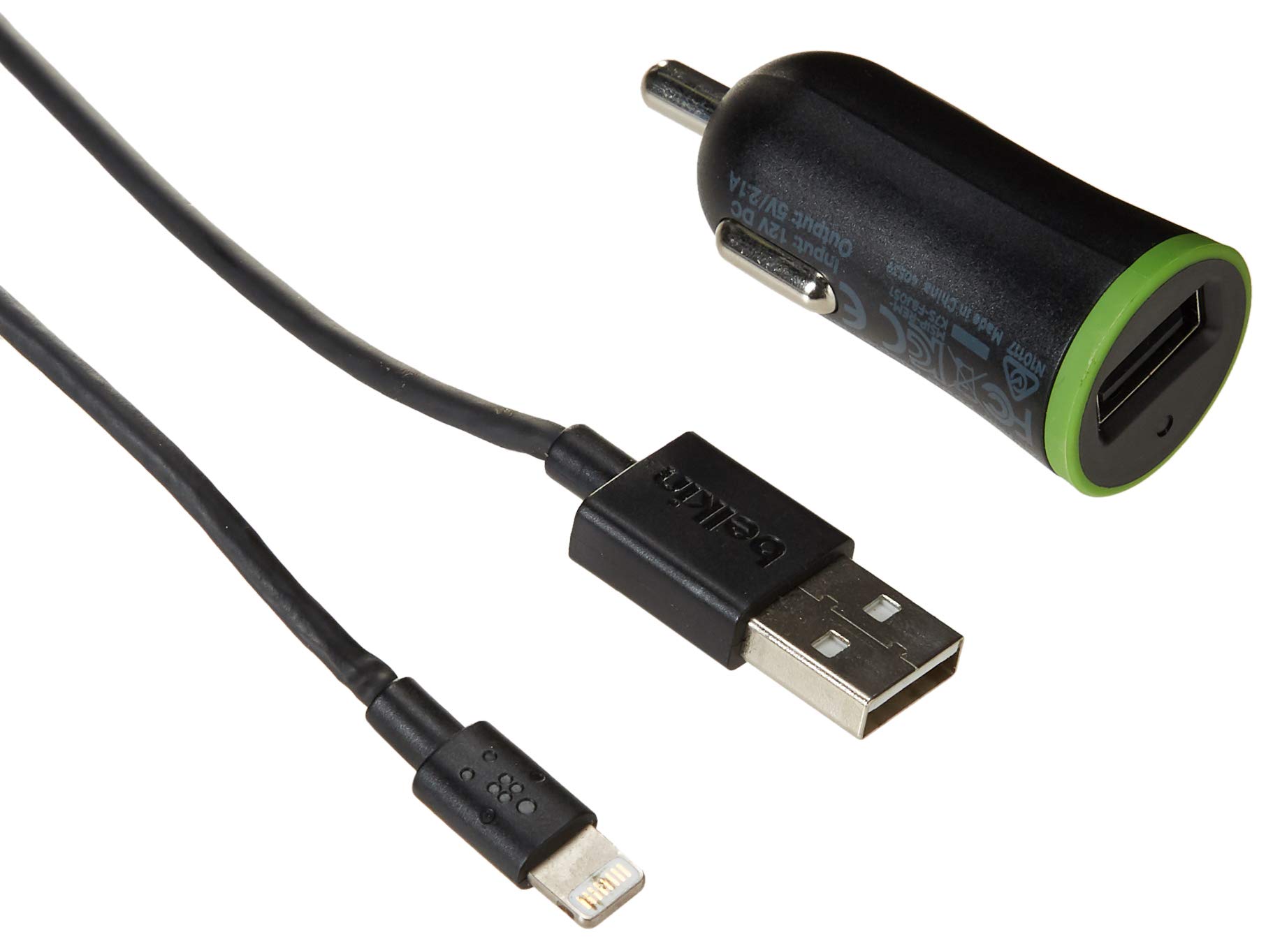 Algopix Similar Product 7 - Car Charger with Lightning to USB Cable