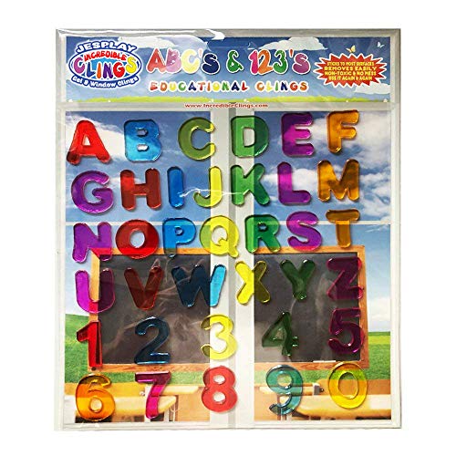 Algopix Similar Product 1 - ABC 123 Gel Window Clings for Kids