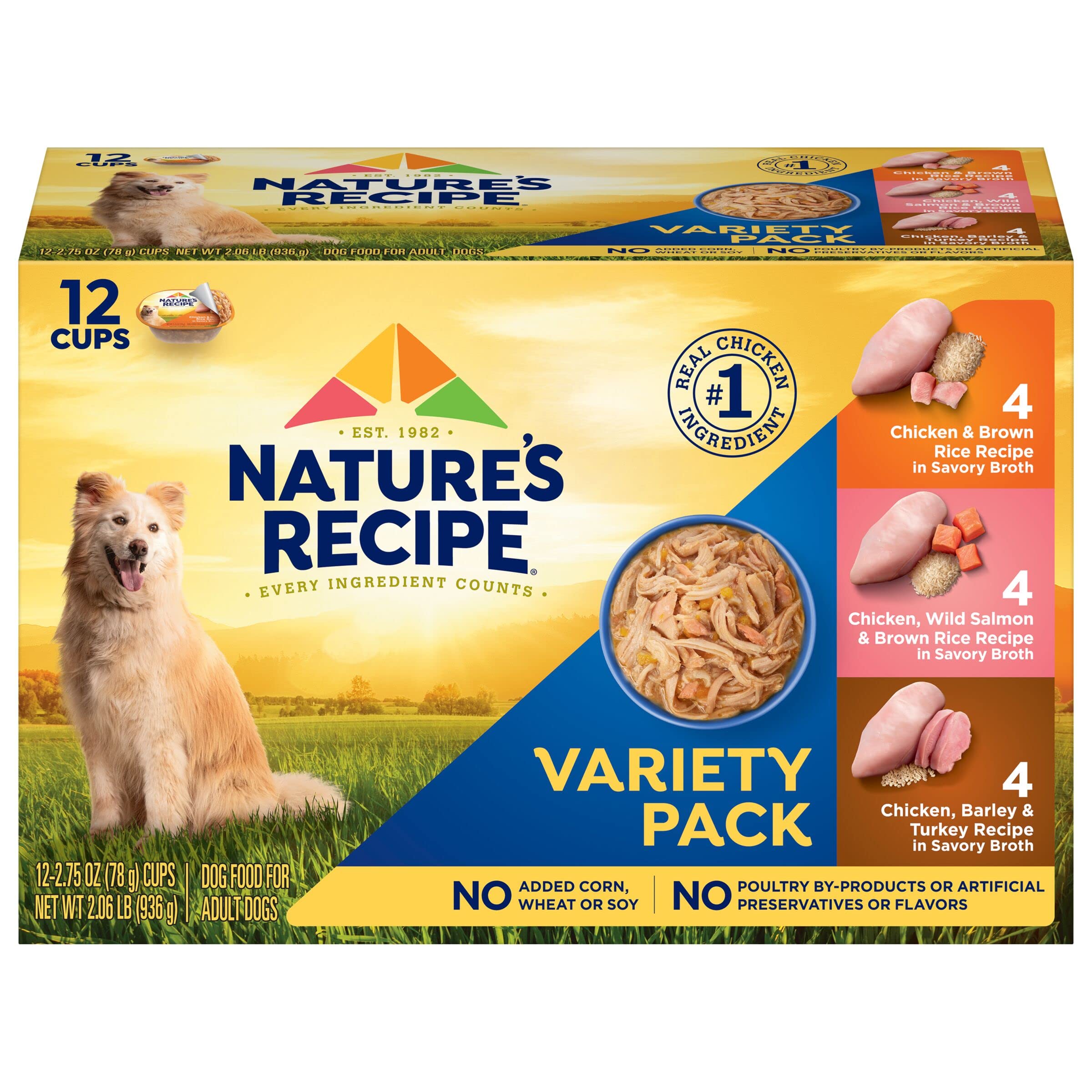 Algopix Similar Product 14 - Natures Recipe Wet Dog Food Variety