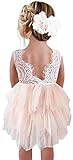 Algopix Similar Product 5 - 2Bunnies Girl Beaded Peony Lace Back