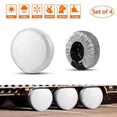 Algopix Similar Product 6 - HEALiNK Rv Tire Covers Set of 4 for RV
