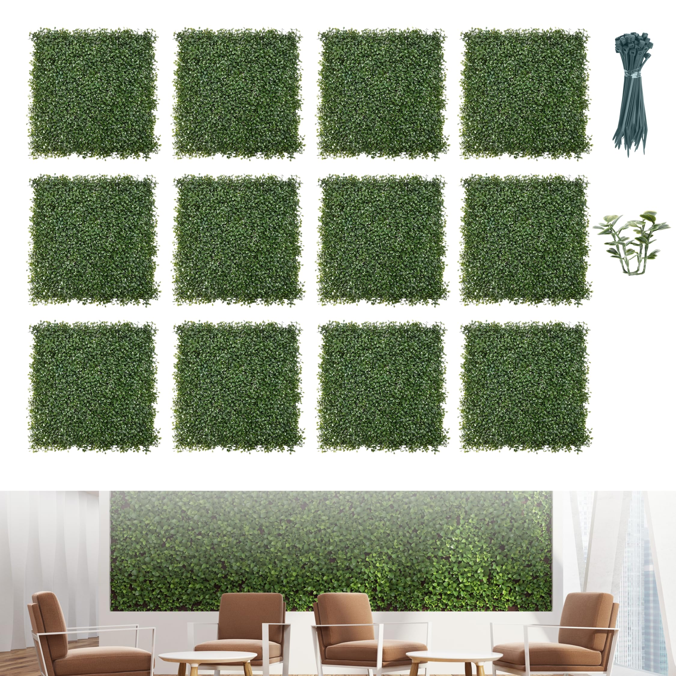 Algopix Similar Product 19 - Flybold Grass Wall Panels Pack of