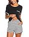 Algopix Similar Product 4 - Ekouaer Womens Pajama Set Striped Short