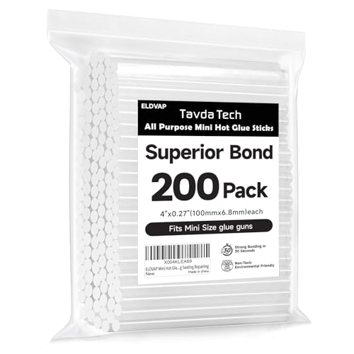 Algopix Similar Product 19 - ELDVAP Clear Mini Hot Glue Sticks 200
