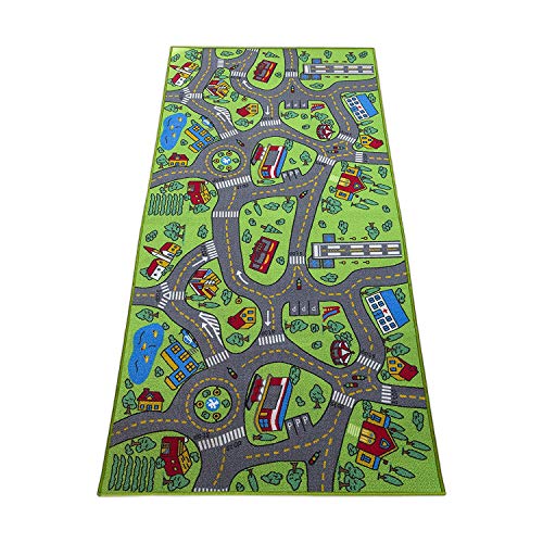 Algopix Similar Product 10 - Kids Rug Carpet Playmat City Life Learn