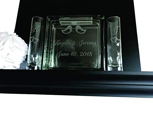 Algopix Similar Product 9 - Large Glass Block Laser Engraved Sand