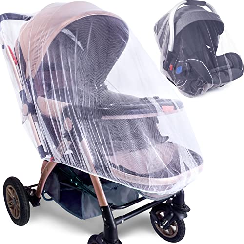 Algopix Similar Product 6 - Mosquito Net for Stroller 2 Pack 