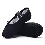 Algopix Similar Product 6 - Ruqiji Canvas Ballet Shoes for