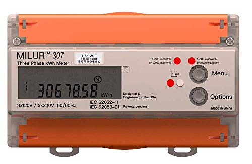 Algopix Similar Product 16 - Milur 307 Electric kWh Smart Meter 100A