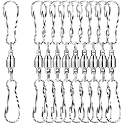 Algopix Similar Product 1 - TecUnite 10 Pack Swivel Hooks Clips