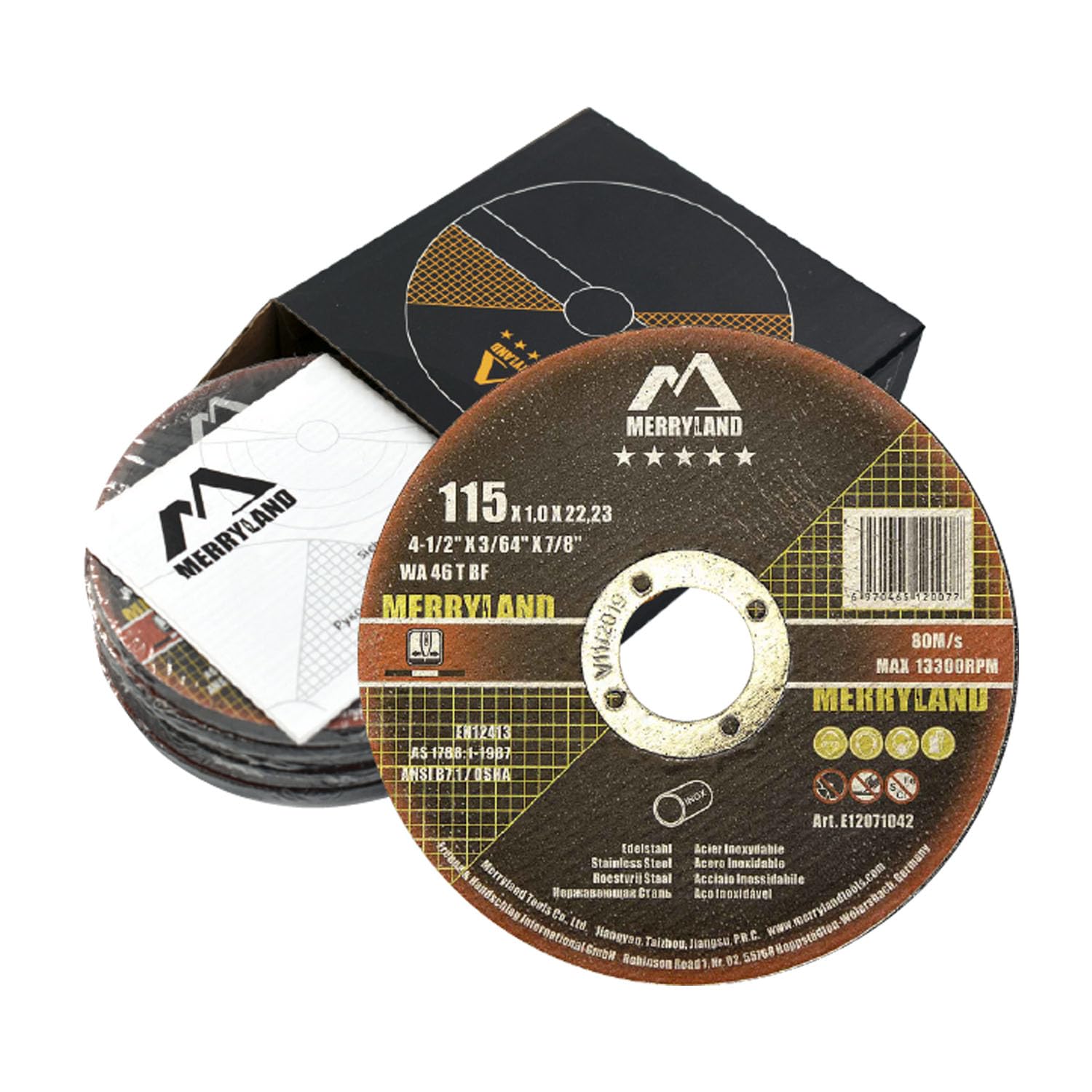 Algopix Similar Product 15 - Merryland Cut Off Wheel 4 12 inch for
