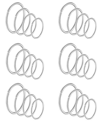 Algopix Similar Product 10 - Masedy 24Pcs 20G 316L Stainless Steel