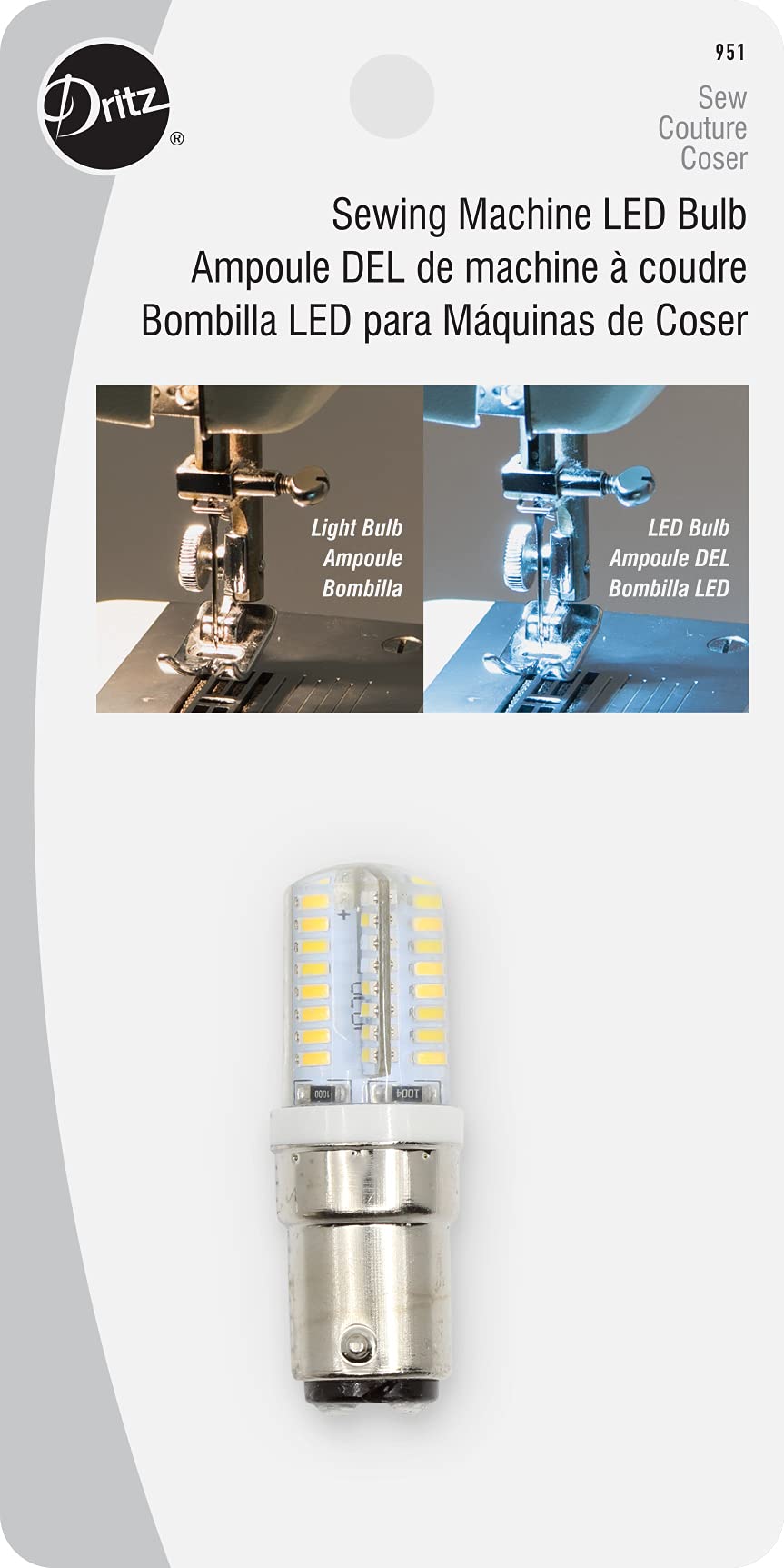 Algopix Similar Product 12 - Dritz Sewing Machine LED Light Bulb