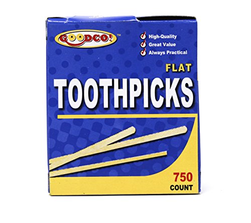 Algopix Similar Product 12 - GoodCo Toothpicks Flat Natural Wooden