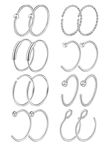 Algopix Similar Product 6 - Masedy 16Pcs 20G 316L Stainless Steel