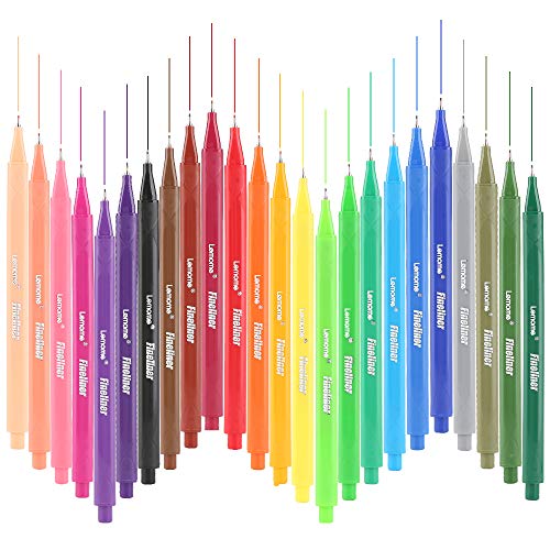 Algopix Similar Product 14 - Fineliner Color Pen Set  24 Colored