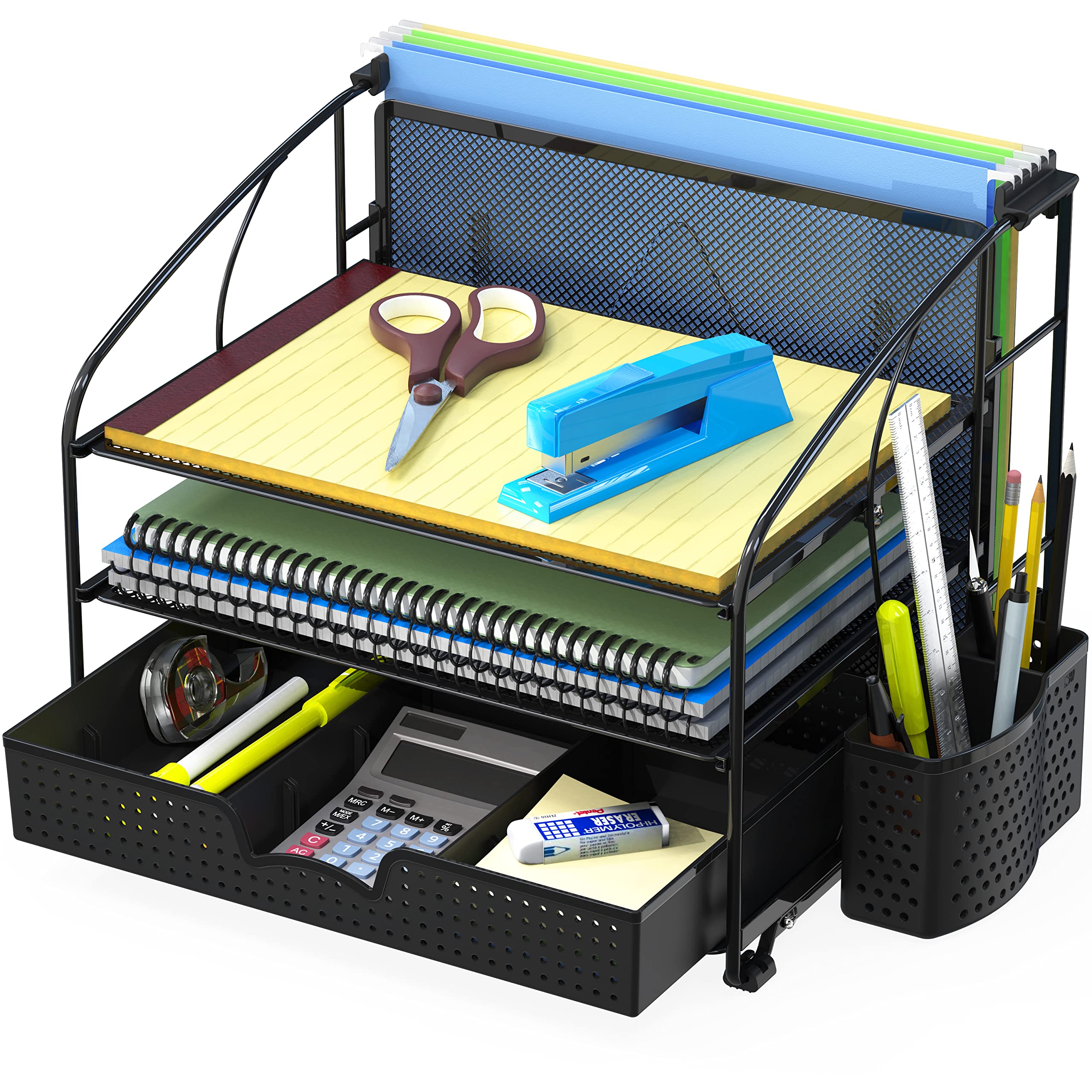 Algopix Similar Product 14 - Simple Houseware Desk Organizer 3 Tray