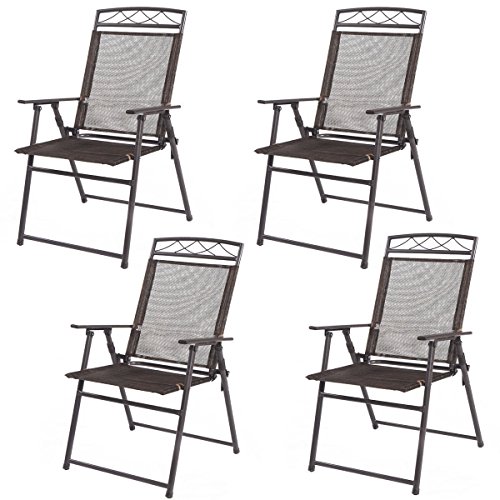 Algopix Similar Product 12 - MB New Set of 4 Patio Folding Sling