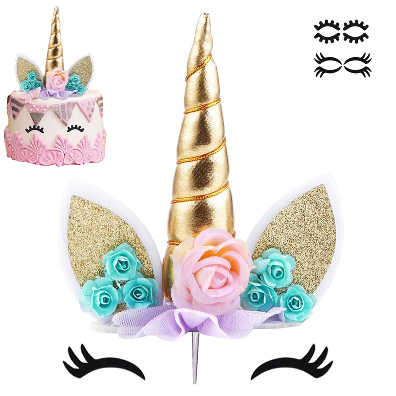Algopix Similar Product 13 - Unicorn Cake Topper Party Supplies