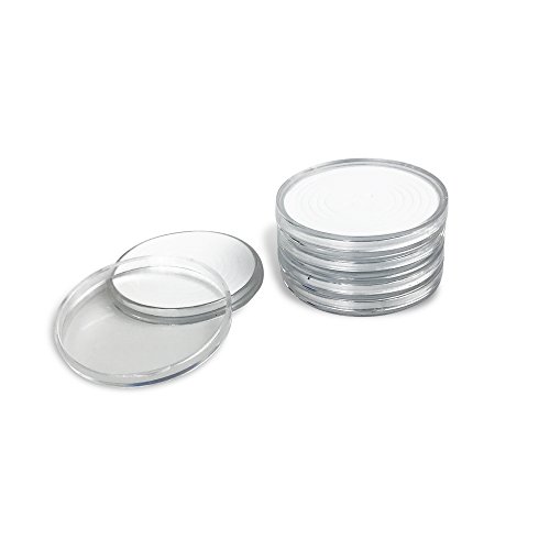 Algopix Similar Product 7 - 50 PCS Round Clear Plastic Coin Holders