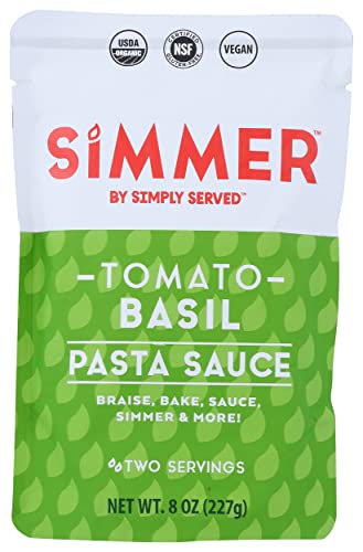 Algopix Similar Product 8 - SIMMER Organic Basil Tomato Pasta