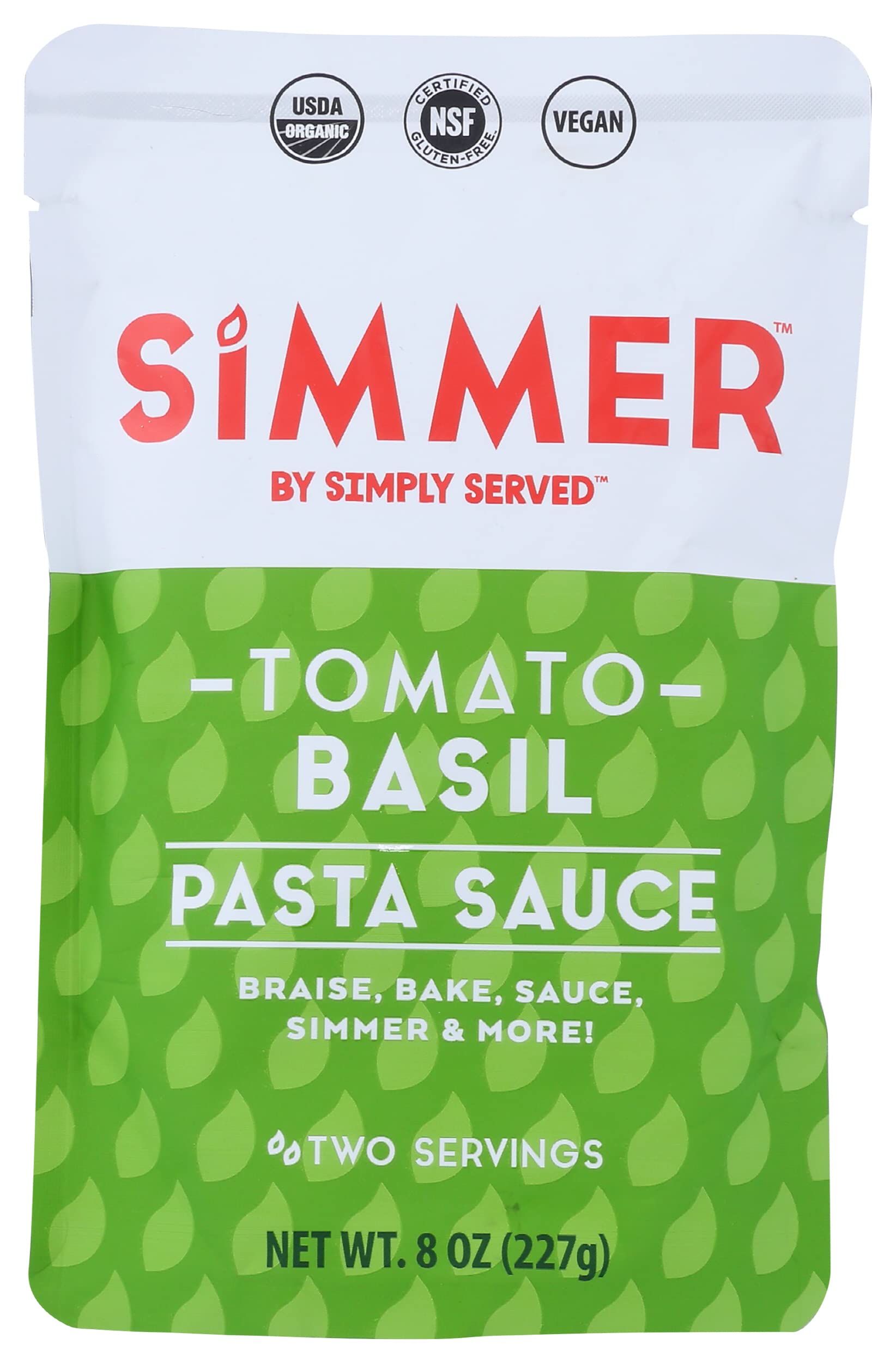 Algopix Similar Product 13 - SIMMER Organic Basil Tomato Pasta