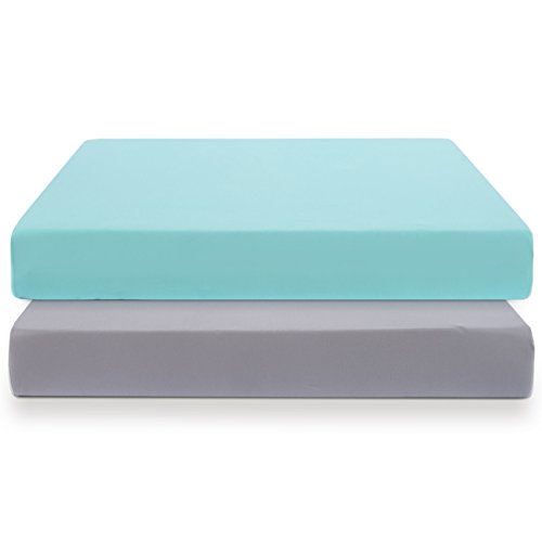 Algopix Similar Product 12 - COSMOPLUS Knitted Crib Sheet Set 2