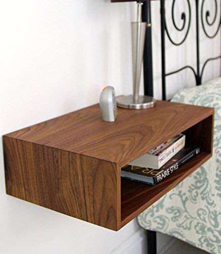 Algopix Similar Product 11 - Floating Nightstand in Solid Walnut