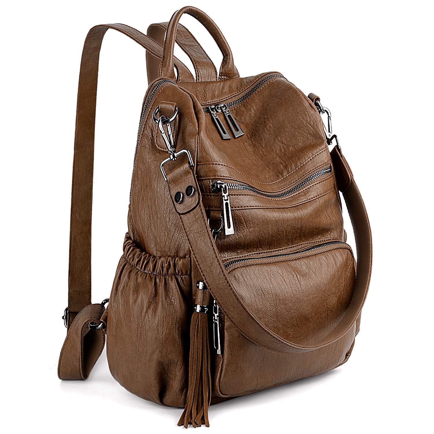 Algopix Similar Product 14 - UTO Women Backpack Purse Leather Vegan