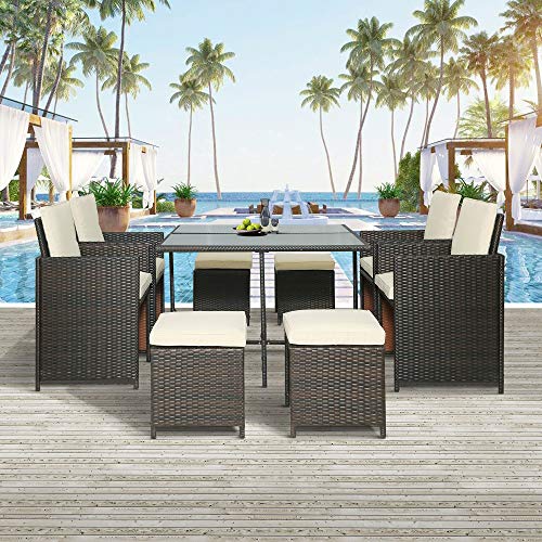 Algopix Similar Product 8 - LZ LEISURE ZONE Patio Dining Table Set