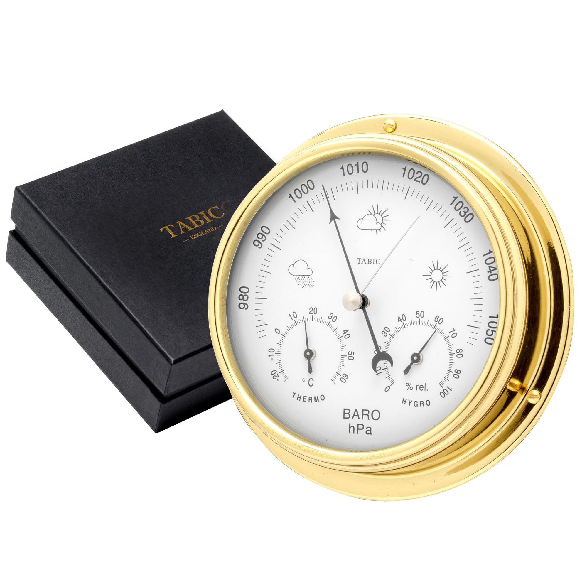 Algopix Similar Product 16 - Tabic Handcrafted Brass Barometer with