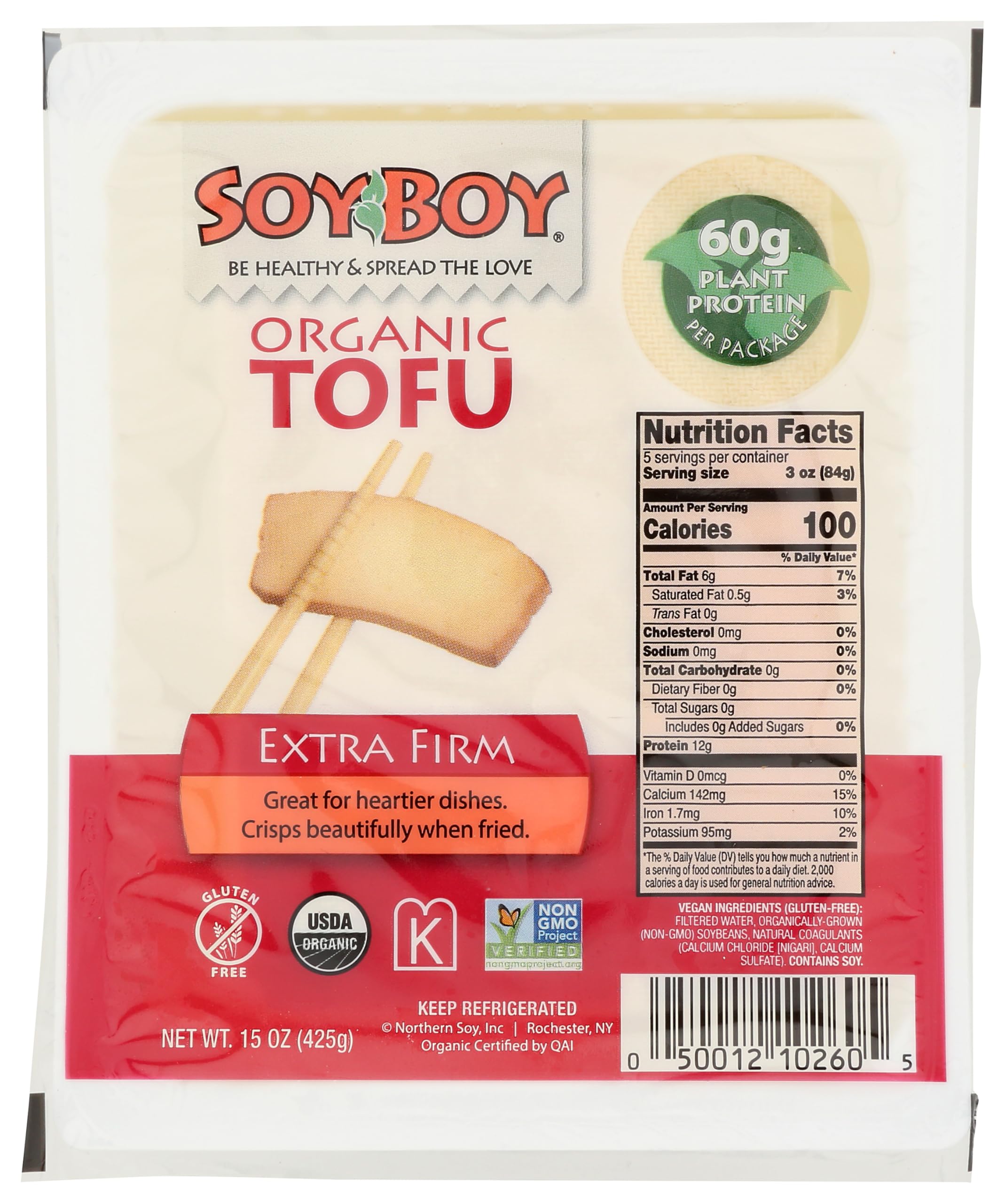 Algopix Similar Product 14 - SOYBOY Organic Extra Firm Tofu, 15 OZ