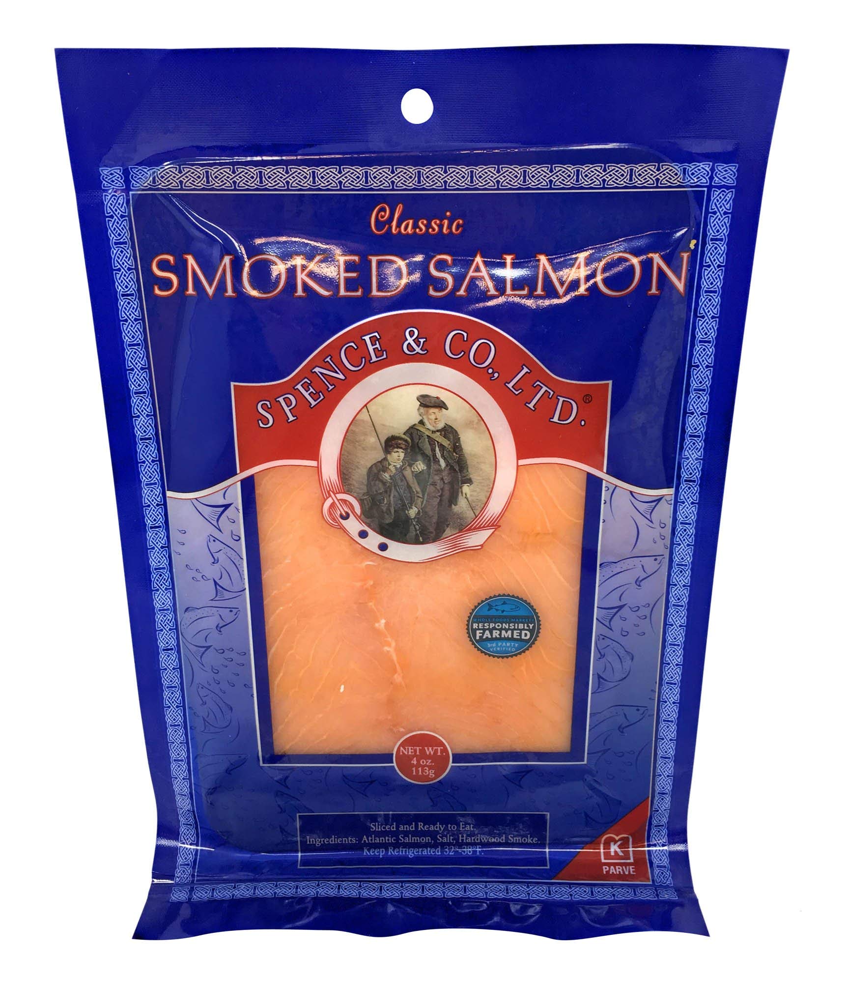 Algopix Similar Product 13 - SPENCE Classic Cold Smoked Salmon, 4 OZ