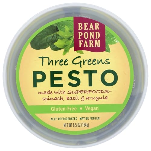 Algopix Similar Product 8 - BEAR POND FARM 3 Greens Pesto, 6.5 OZ