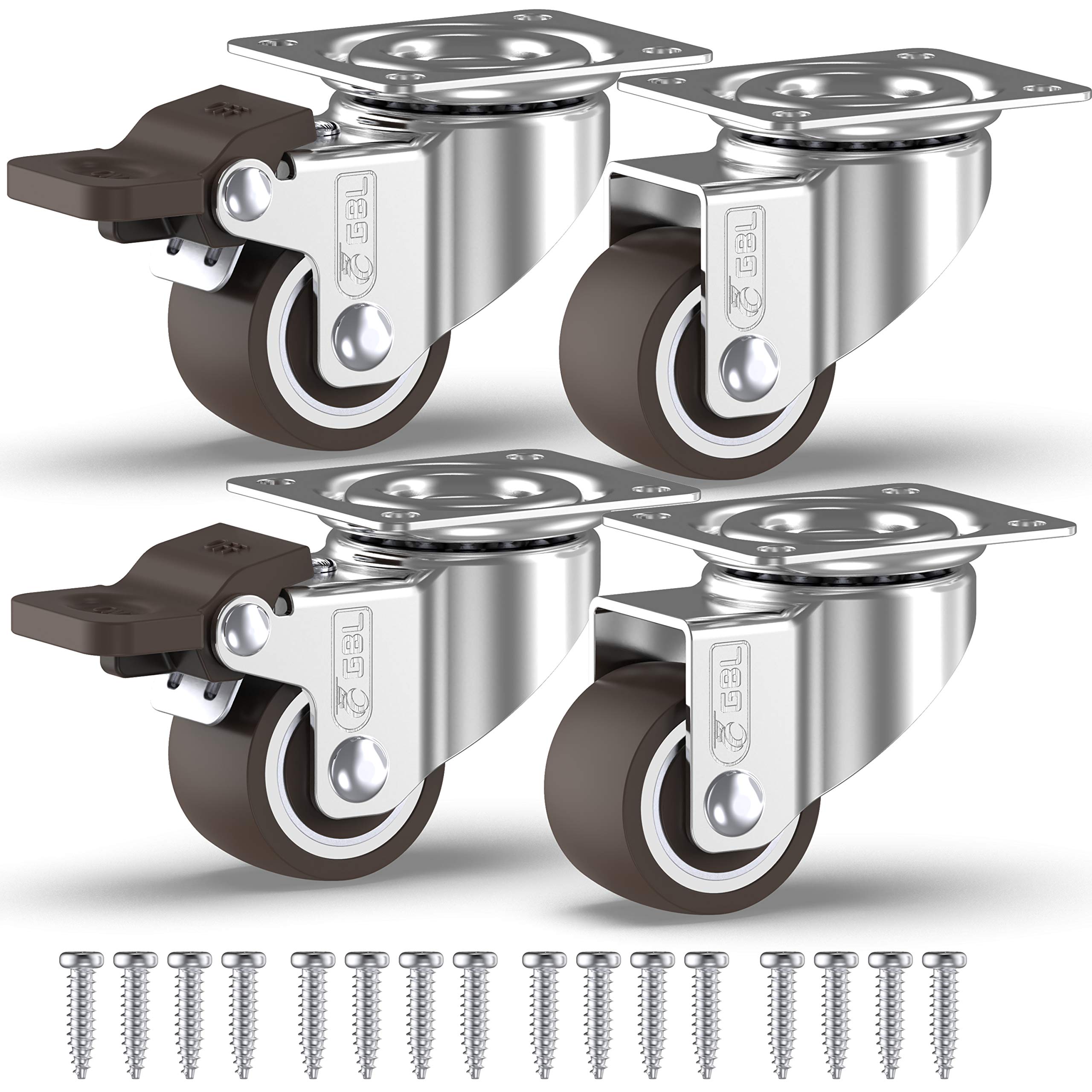 Algopix Similar Product 5 - GBL 1 Small Caster Wheels with 2