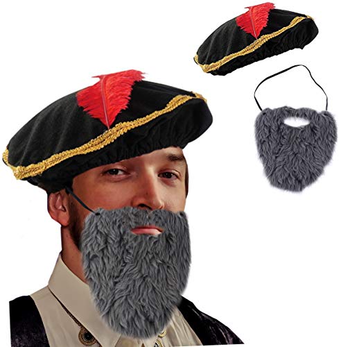 Algopix Similar Product 8 - Tigerdoe Renaissance Hat  Medieval Hat