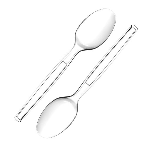Algopix Similar Product 17 - Zeppoli 120Piece Clear Plastic Spoon