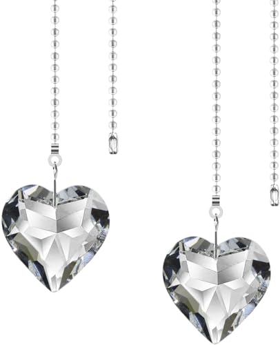 Algopix Similar Product 20 - Hyamass 2 Pack Crystal Heart Prism