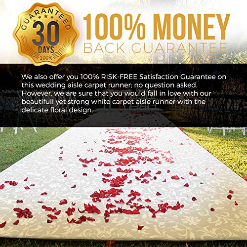 Algopix Similar Product 13 - Wedding Aisle Runner with Floral Motif
