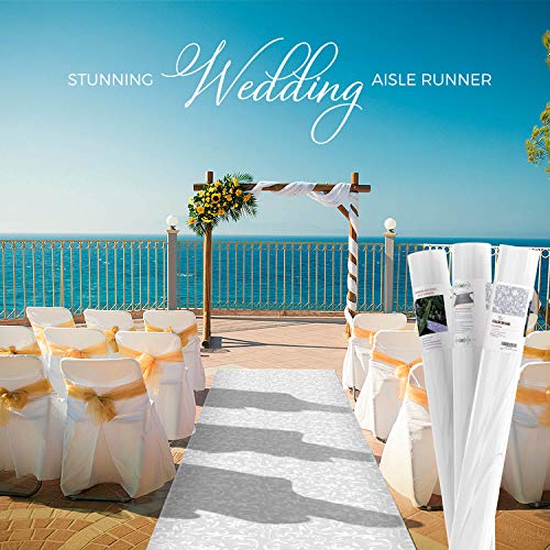 Algopix Similar Product 11 - Wedding Aisle Runner with Floral Motif